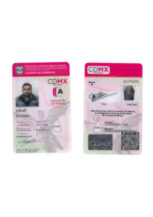 Das Bild zeigt einen Führerschein aus Mexiko für die beglaubigte Übersetzung.