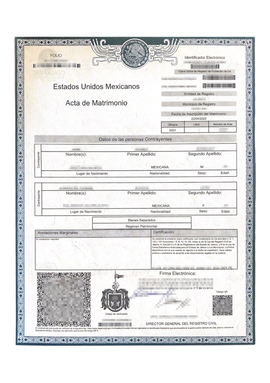 Imagen Relacionada Certificado De Matrimonio Acta De Matrimonio Porn