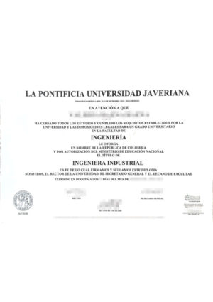 Das Bild zeigt eine Hochschulzeugnis aus Kolumbien für die beglaubigte Übersetzung.