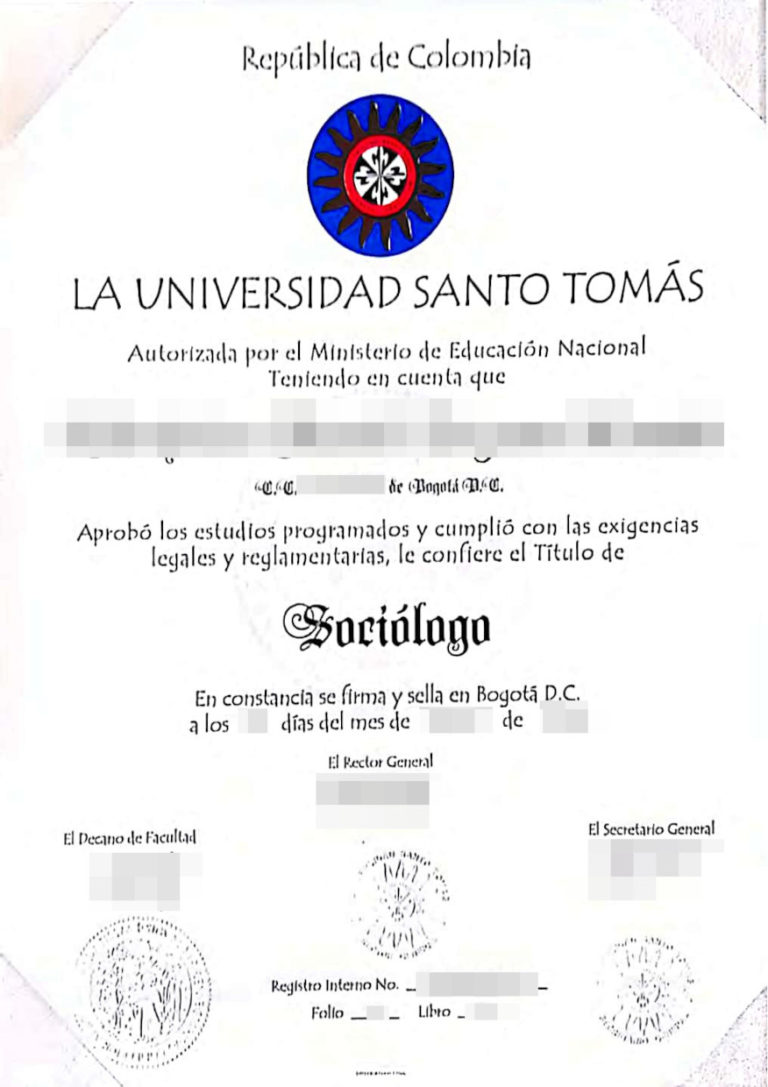Das Bild zeigt ein Hochschulzeugnis aus Kolumbien für die beglaubigte Übersetzung.