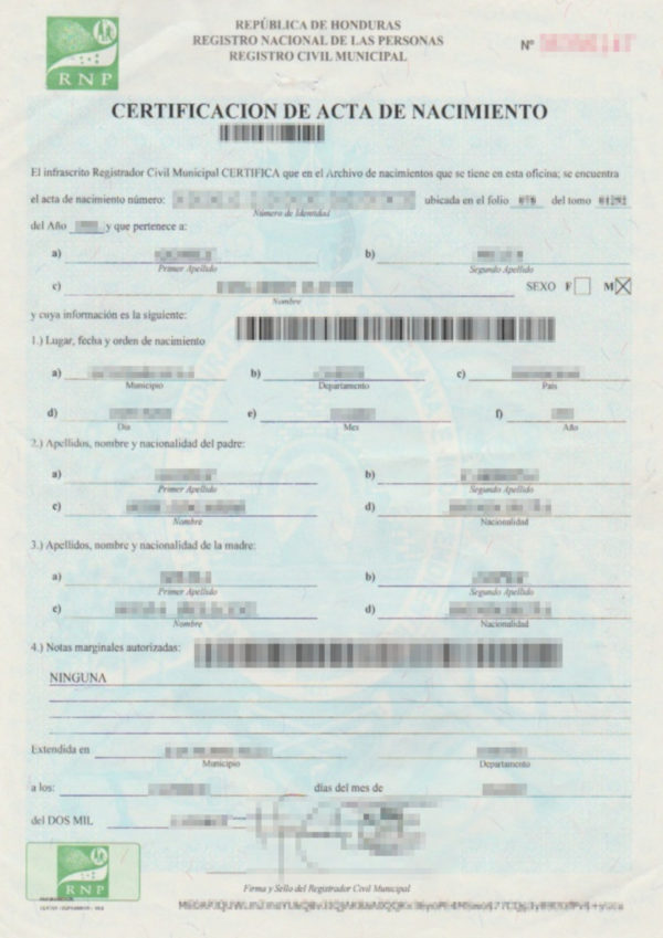Birth certificate - Page 2 of 3 - Sworn Translation