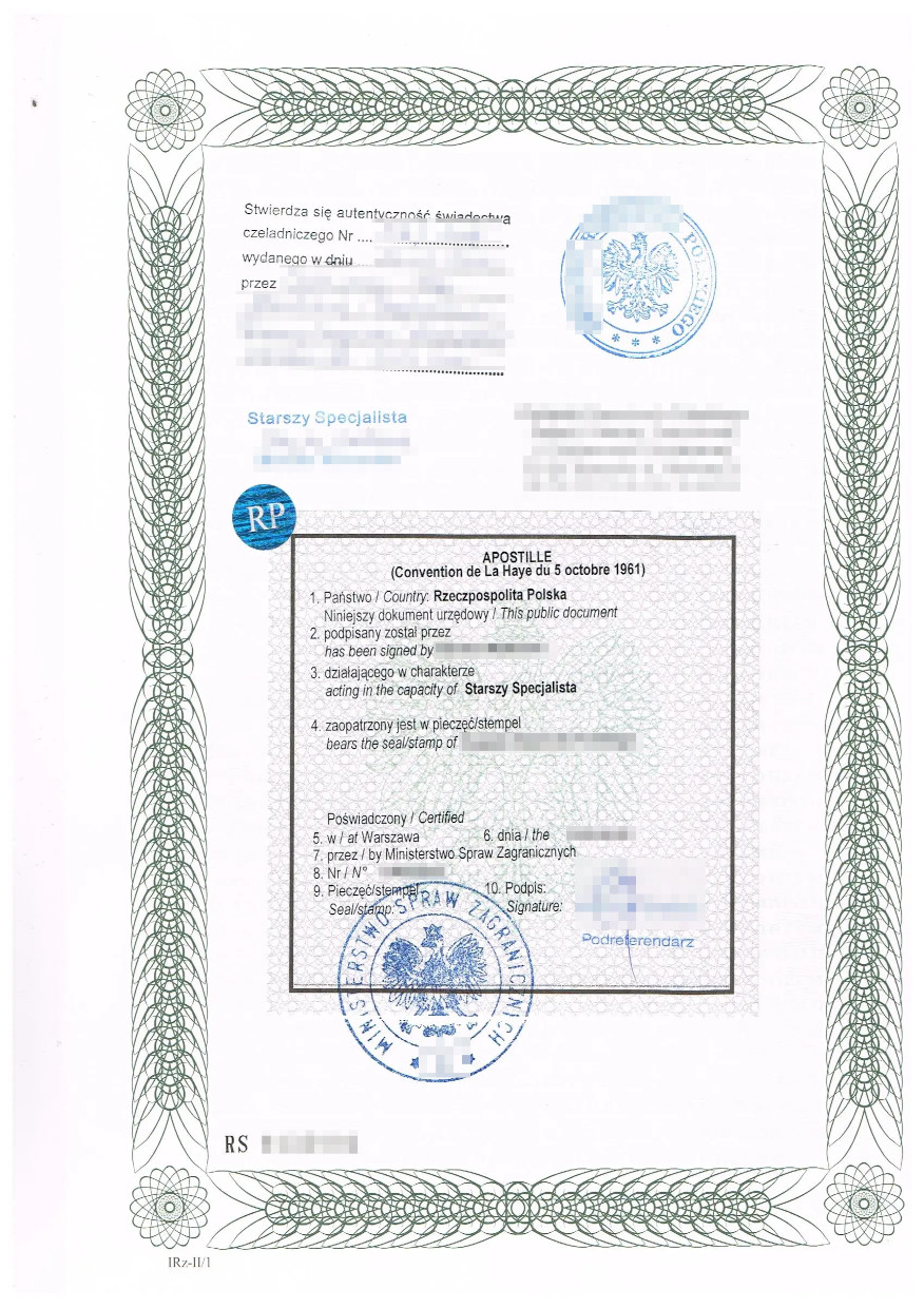 beglaubigte-uebersetzung-apostille-polen