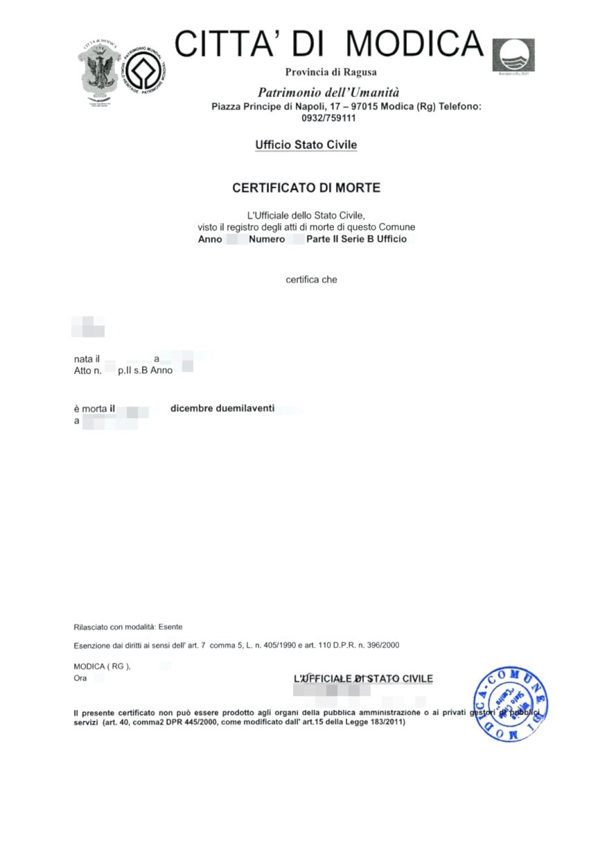 beglaubigte-uebersetzung-sterbeurkunde-italien