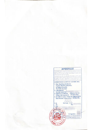 Mauritius Apostille