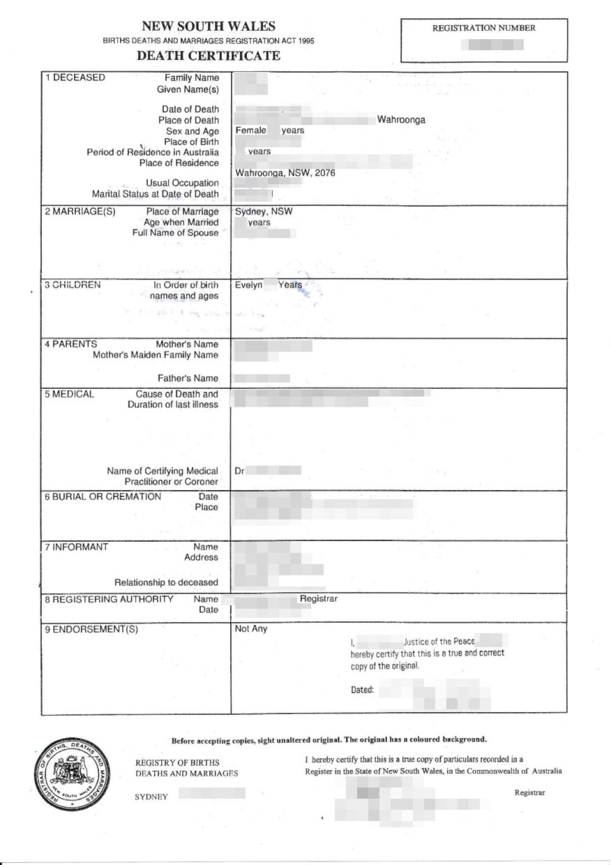 beglaubigte-uebersetzung-sterbeurkunde-australien